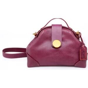 OLD TREND Gypsy Soul Burgundy Leather Crossbody Bag